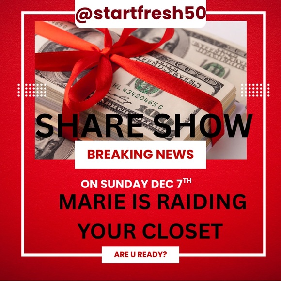 DEC 7 @7:30 PM EST CLOSET TAKE OVER!! RAIDING YOUR CLOSET - Picture 1 of 1